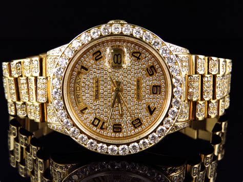 rolex diamond mens watches|rolex men's watch diamond bezel.